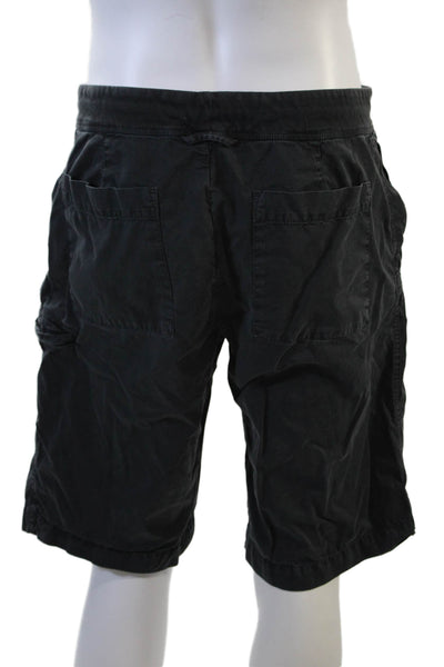 Standard James Perse Mens Cargo Drawstring Black Shorts Size S