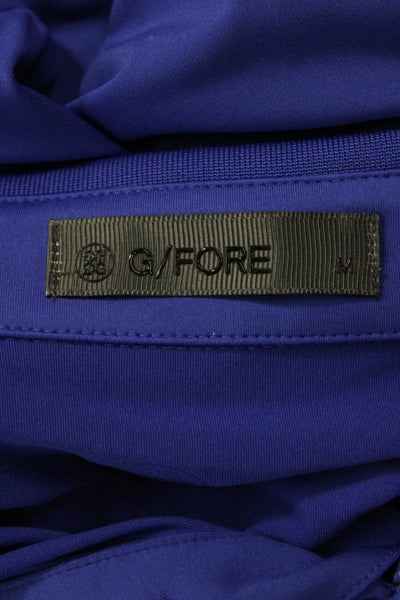 G/Fore Mens Short Sleeves Polo Shirt Blue Purple Size Medium