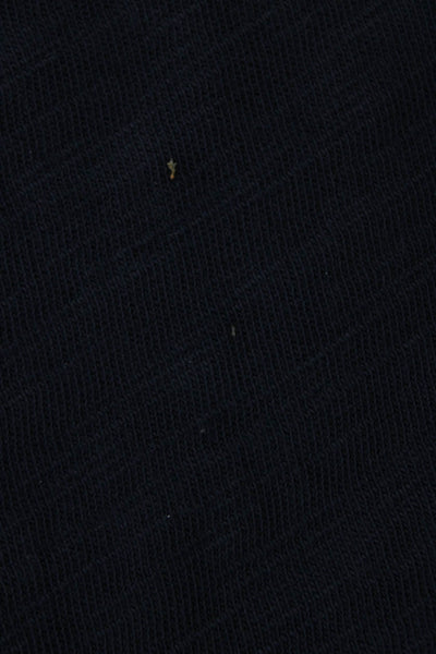 Rag & Bone Mens Short Sleeves Half Button Down Shirt Navy Blue Size Medium