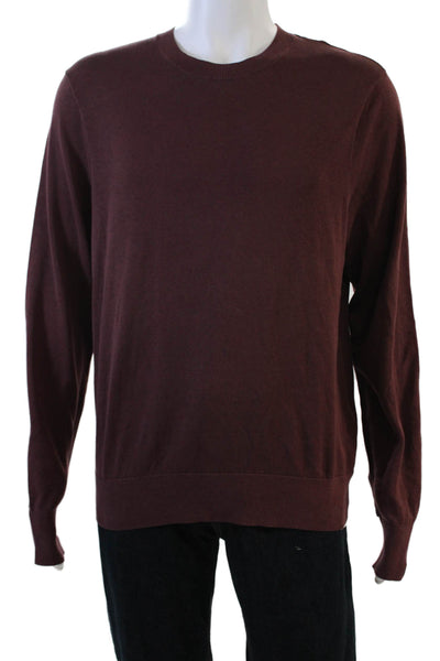 Rag & Bone Mens Brown Cotton Crew Neck Pullover Sweater Long Sleeve Size M