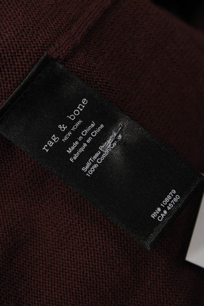 Rag & Bone Mens Brown Cotton Crew Neck Pullover Sweater Long Sleeve Size M