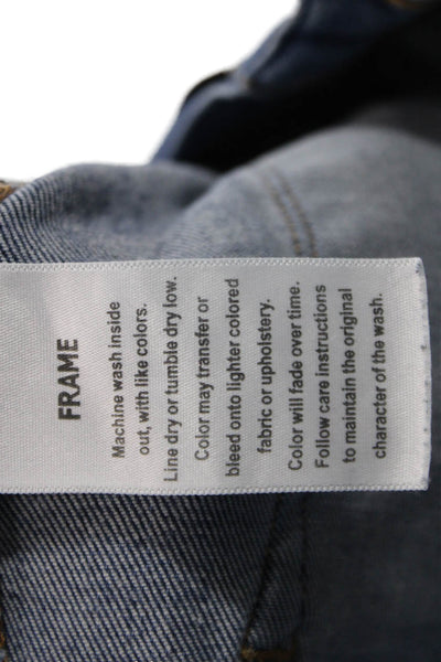 Frame Womens Ankle Skinny Jeans Blue High Rise Size 26