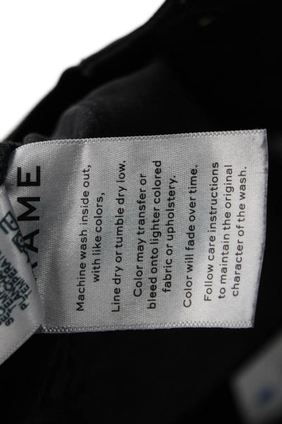 Frame Womens Black Ankle Skinny Jeans High Rise Size 26