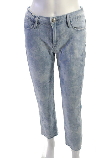 Frame Womens Cropped Straight Light Blue Jeans Size 26