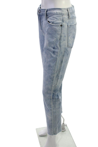 Frame Womens Cropped Straight Light Blue Jeans Size 26