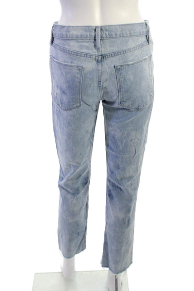 Frame Womens Cropped Straight Light Blue Jeans Size 26