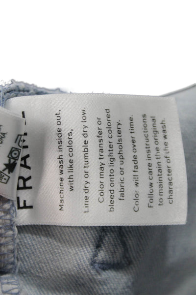 Frame Womens Cropped Straight Light Blue Jeans Size 26