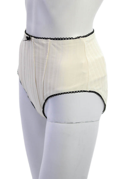 Staud Womens White Bikini Bottom Polyester Blend Size S