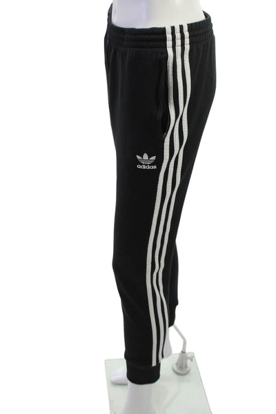 Adidas Mens Jogger Sweatpants Black Drawstring Polyester Cotton Size S