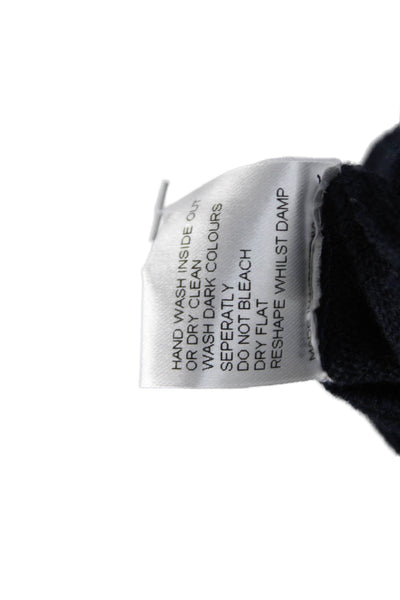 Chinti & Parker Unisex Pullover Dark Blue Cashmere Blend Crew Neck Size L