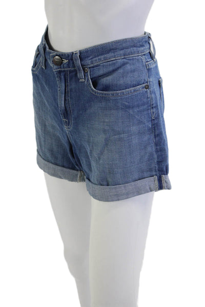 Vince Unisex Blue Cotton Stretch Beach Shorts Size 27