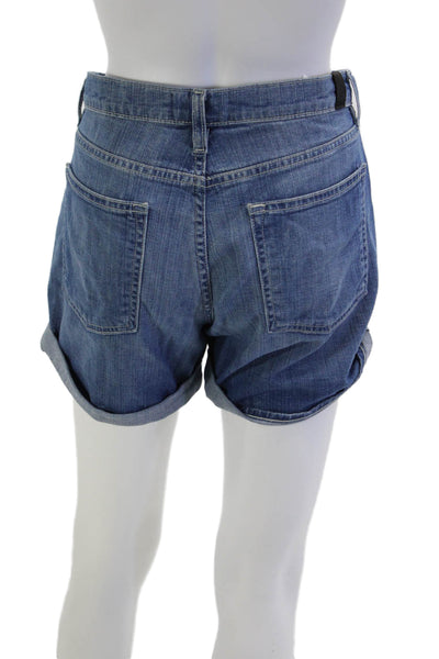 Vince Unisex Blue Cotton Stretch Beach Shorts Size 27