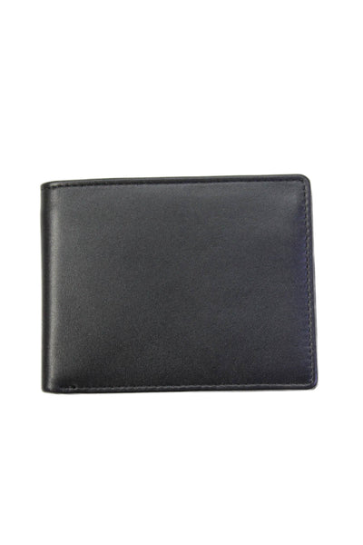 Royce Mens Leather Compartment Card Holder Wallet Black
