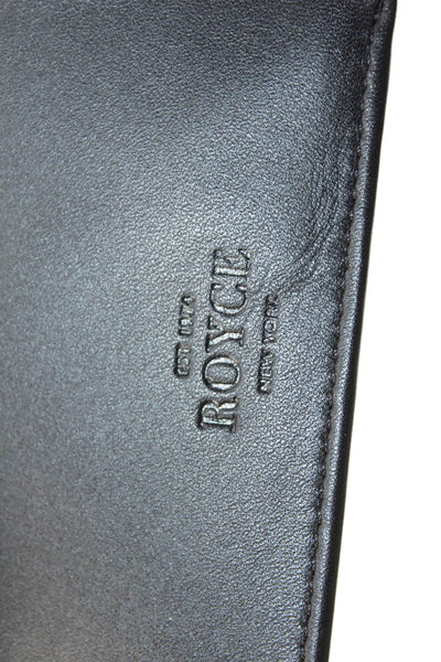Royce Mens Leather Compartment Card Holder Wallet Black