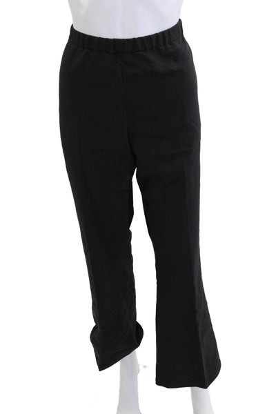 Peace of Cloth Women Dress Pants Black Cotton Linen Size L