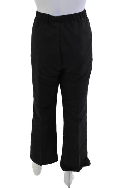 Peace of Cloth Women Dress Pants Black Cotton Linen Size L