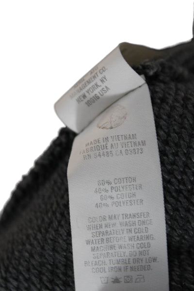 Aerie Unisex Sweat Shorts Dark Gray Cotton Polyester Drawstring Size M