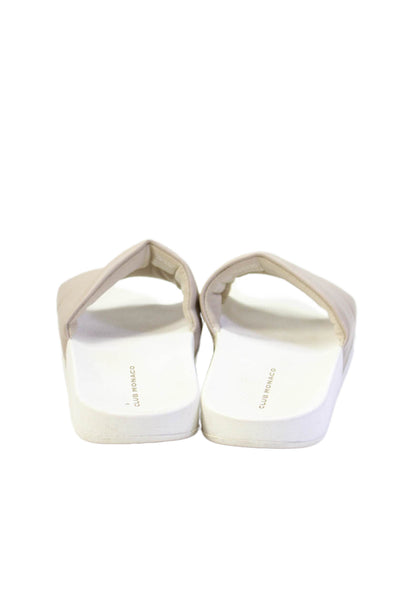 Club Monaco Womens Open Toe Slip On Sandals Beige Nude Size 9