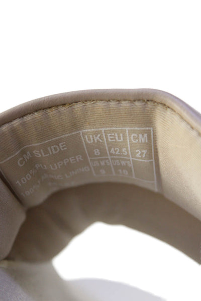 Club Monaco Womens Open Toe Slip On Sandals Beige Nude Size 9