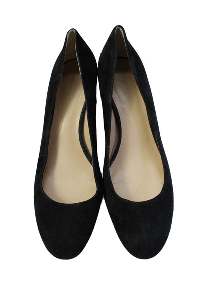 Ann Taylor Womens Round Toe Tortoise Shell Block Heel Pumps Black Size 11