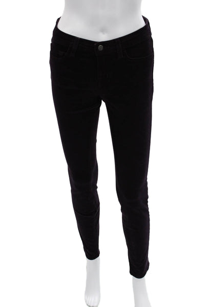 J Brand Womens Black Mid Rise Jeggings 29 Inseam Size 26