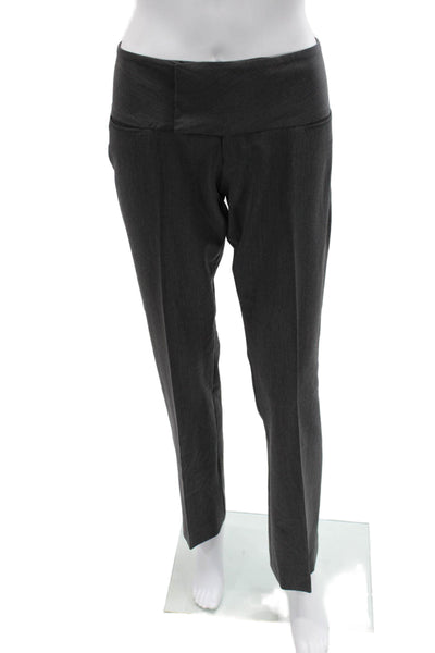 Alvin Valley Women Dress Pants Dark Gray Wool Button Maternity Size 36