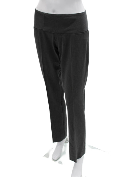 Alvin Valley Women Dress Pants Dark Gray Wool Button Maternity Size 36