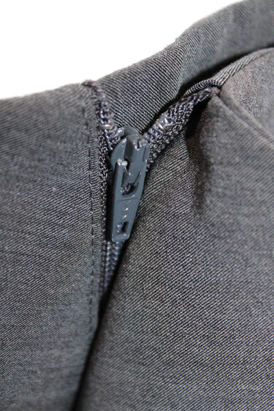 Alvin Valley Women Dress Pants Dark Gray Wool Button Maternity Size 36