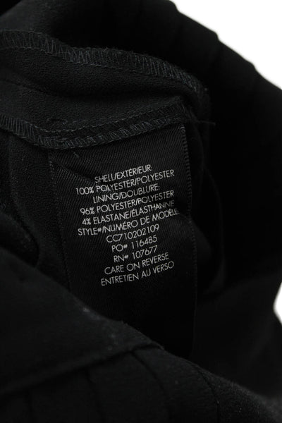 Alice + Olivia Womens Pleated Maxi Pants Black Polyester Size 10