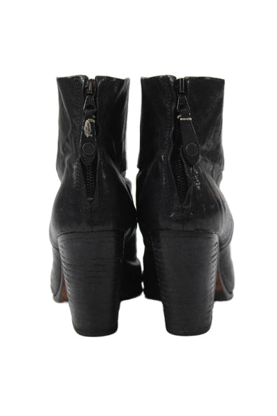 Rag & Bone Womens Leather Pointed Toe Boots Black Size 39.5 9.5