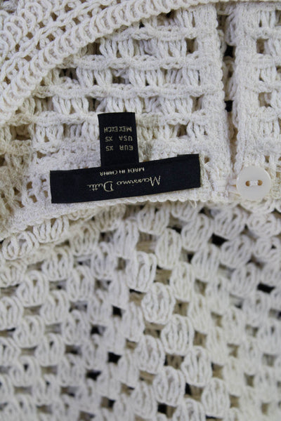 Massimo Dutti Women Bohemian Beige Sleeveless Crew Neck Tank Cotton Size XS