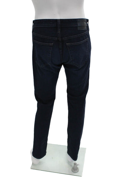 AG Adriano Goldschmied Mens Straight Tapered Dark Blue Jeans Size 31
