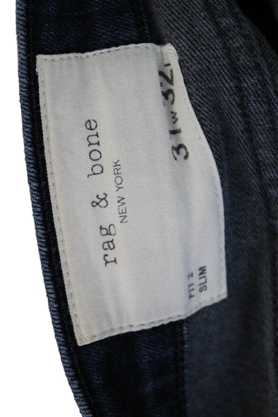 Rag & Bone Mens Skinny Tapered Dark Blue Jeans Size 31