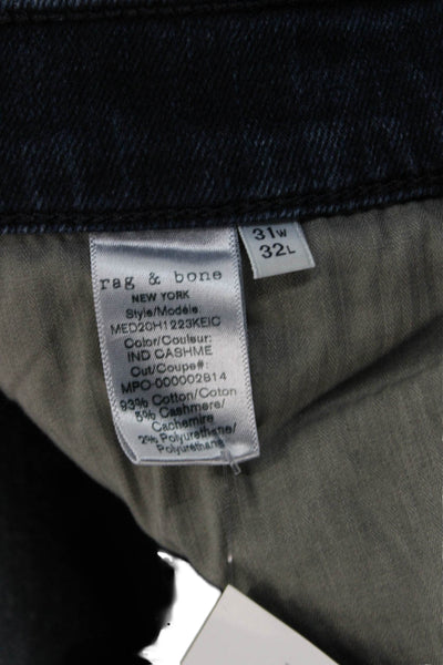 Rag & Bone Mens Skinny Tapered Dark Blue Jeans Size 31