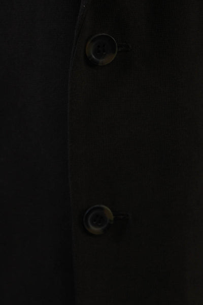 Andrew Fezza Mens Brown Collared Button Blazer Polyester Long Sleeve Size 42