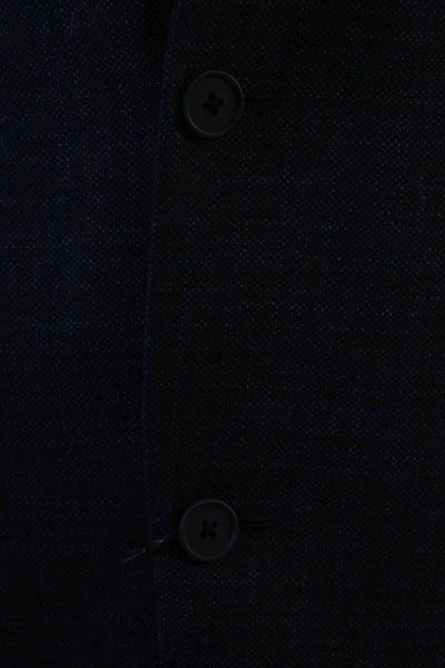 Nordstrom Mens Dark Blue Wool Suit Jacket Button Size 42