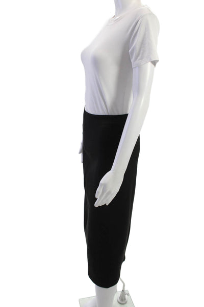 Good American Womens Straight Pencil Midi Skirt Black Size 2