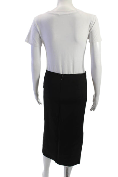 Good American Womens Straight Pencil Midi Skirt Black Size 2