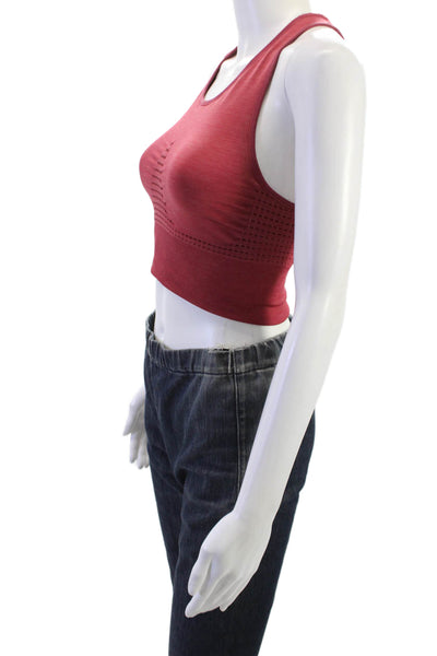 Sweaty Betty Womens Red Scoop Neck Sports Bra Size M