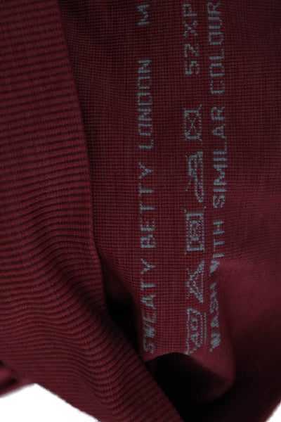 Sweaty Betty Womens Red Scoop Neck Sports Bra Size M