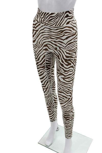 All Access Women Ankle Jegging Brown Animal Print Size XS
