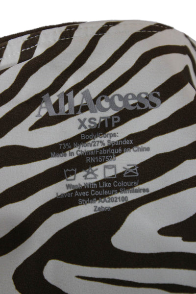 All Access Women Ankle Jegging Brown Animal Print Size XS