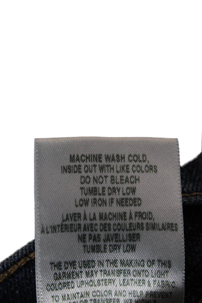 Joes Womens Ankle Straight Dark Blue Jeans Mid Rise Button 98% Cotton Size 25