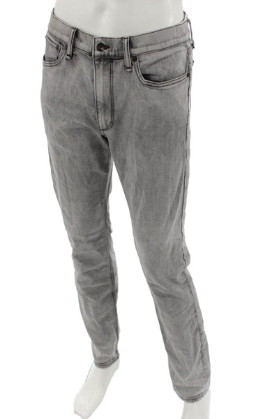 Rag & Bone Mens Straight Jeans Gray Button Fly 99% Cotton Size 31