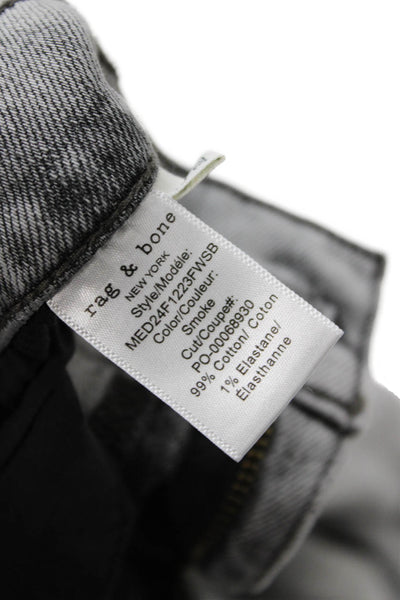 Rag & Bone Mens Straight Jeans Gray Button Fly 99% Cotton Size 31