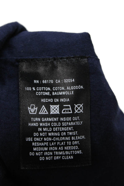 9-H15 STCL Womens A-Line Pleated Dark Blue Cotton Checked Short Skirt Size 12