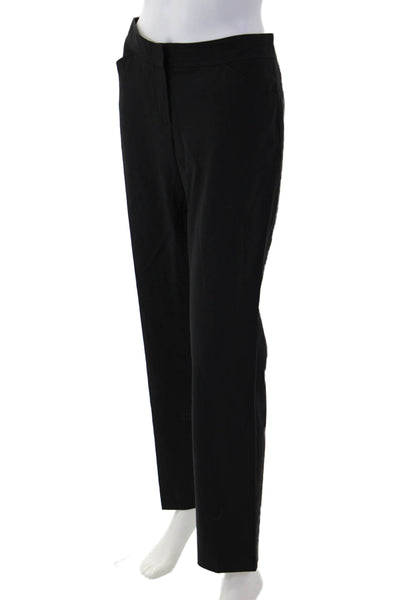 Theory Women Dress Pants Black 96% Wool 4% Lycra Hook & Eye Size 8