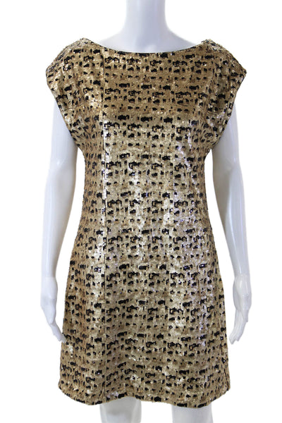 Trina Turk Womens Beige Shift Dress Knee Length Size 6