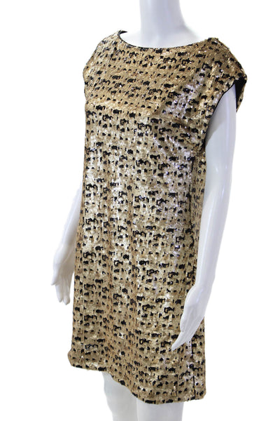 Trina Turk Womens Beige Shift Dress Knee Length Size 6
