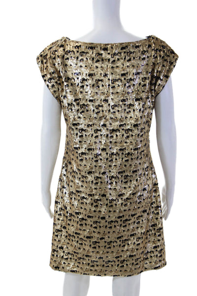 Trina Turk Womens Beige Shift Dress Knee Length Size 6